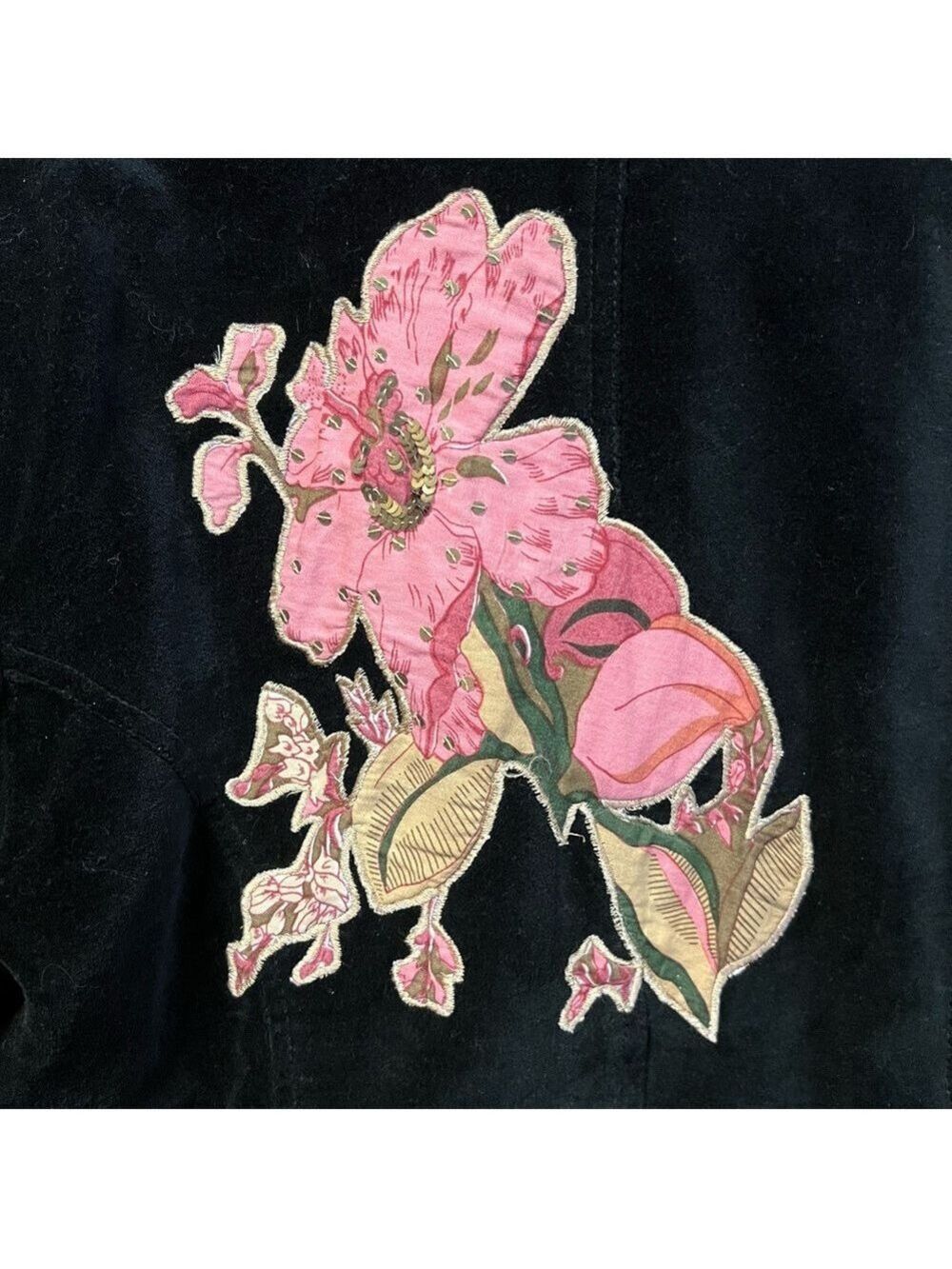 French Velvet Vintage Jacket - Picture 6 of 9